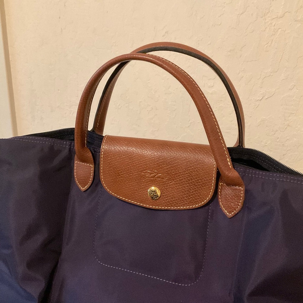 Longchamp Purple Le Pliage Tote - Picture 2 of 5